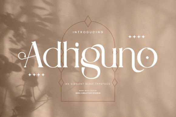 Adhiguno: A Sophisticated Serif Typeface for Elegant Editorial Design