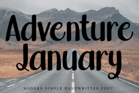 Adventure January: A Playful Script Font for Modern Editorial Design