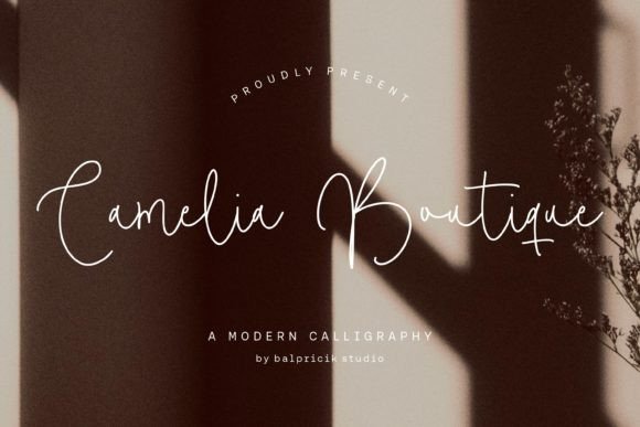 Camelia Boutiue: A Monoline Handwritten Font for Elegant Editorial Design