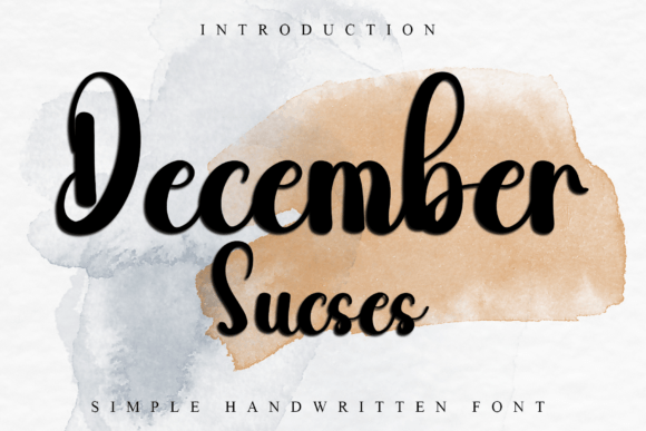 December Sucses: A Playful Handwritten Font for Modern Branding Projects