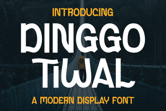 Dinggo Tiwal: A Joyful Display Font for Modern Marketing Visuals