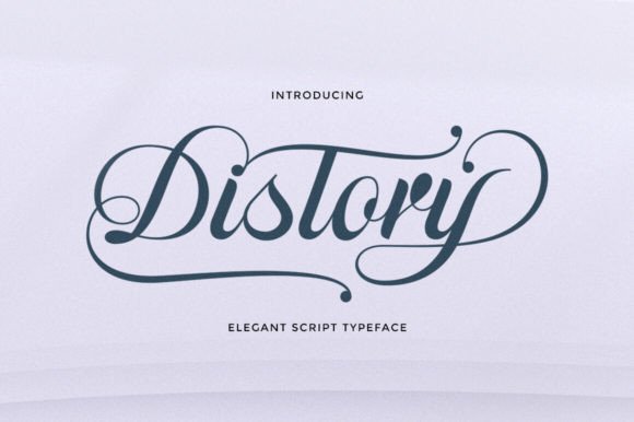 Distory: A Vintage Script Font for Elegant Web Design