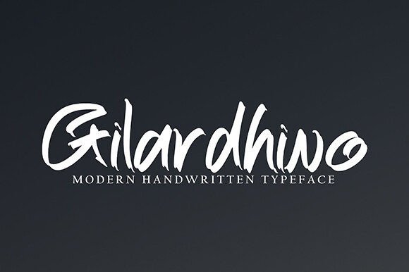 Gilardhino: A Modern Handwritten Font That Elevates Small Business Branding