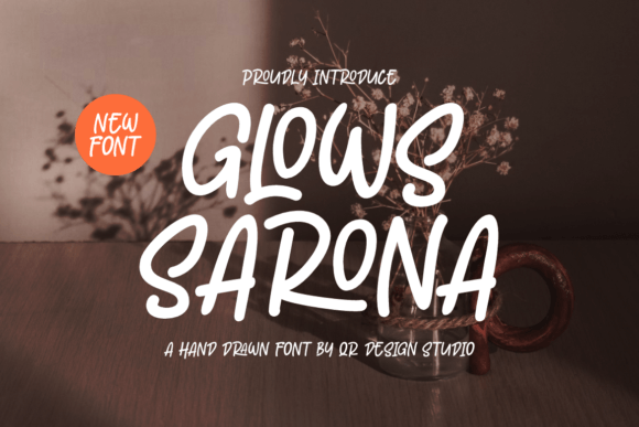 Glows Sarona: A Handwritten Font That Elevates Small Business Branding