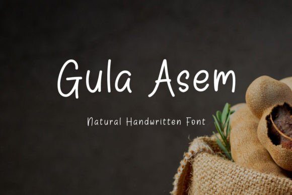 Gula Asem: A Handwritten Font for Modern Editorial Design