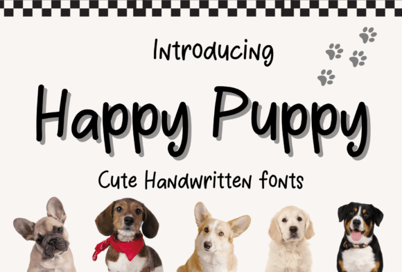 Happy Puppy Font: Bringing Joy to Campaign Visuals with Whimsical Typography
