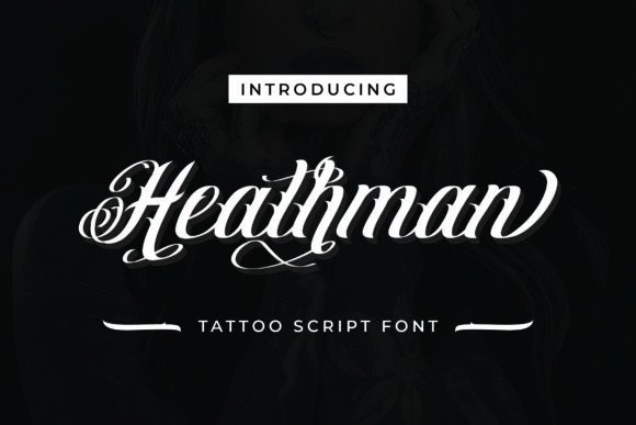 Heathman: A Magical Script Font for Crafters and Product Designers