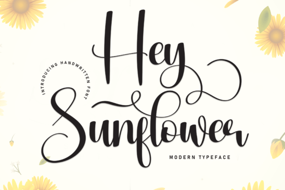 Hey Sunflower: A Sweet Handwritten Font for Warm Brand Identities