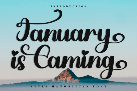 January is Caming: A Festive Typeface for Joyful Editorial Design