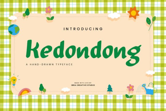 Kedondong: A Hand-Drawn Typeface for Elegant Editorial Design
