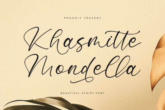 Khasmitte Mondella: A Luxurious Script Font for Digital Branding and Web Design
