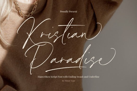 Kristian Paradise: A Stylish Script Font for Elegant Editorial Design