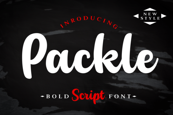 Packle: A Bold Script Font for Impactful Marketing Visuals
