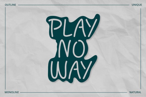 Playnoway Font: A Bold Handwritten Typeface for Modern Editorial Design