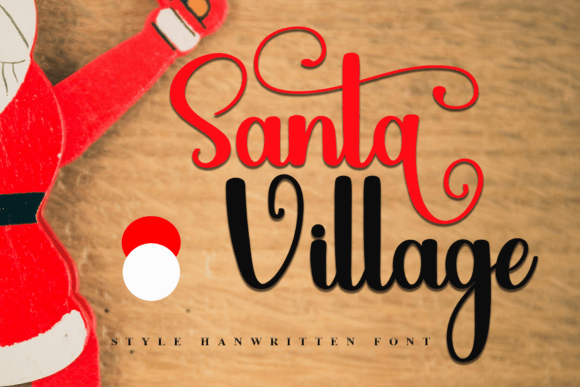 Santa Village: A Festive Script Font for Joyful Web Designs