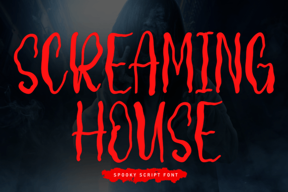 Screaming House: A Spooky-Cute Display Font for Playful Brand Campaigns