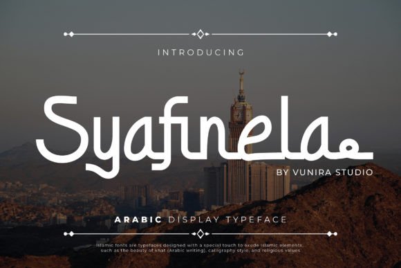 Syafinela: An Elegant Arabic Font for Sophisticated Branding
