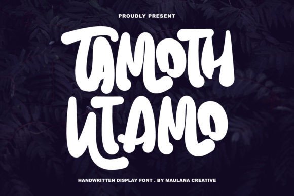Tamoth Utamo: A Handwritten Display Font for Branding That Feels Personal and Polished