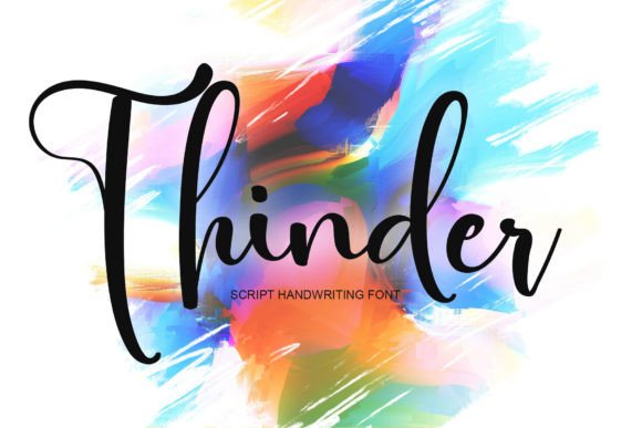 Thinder: A Stylish Handwritten Font That Elevates Modern Branding