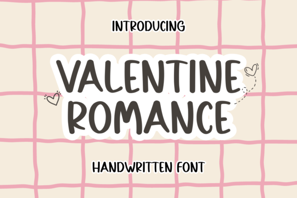 Valentine Romance: A Handwritten Font for Heartfelt Editorial Design